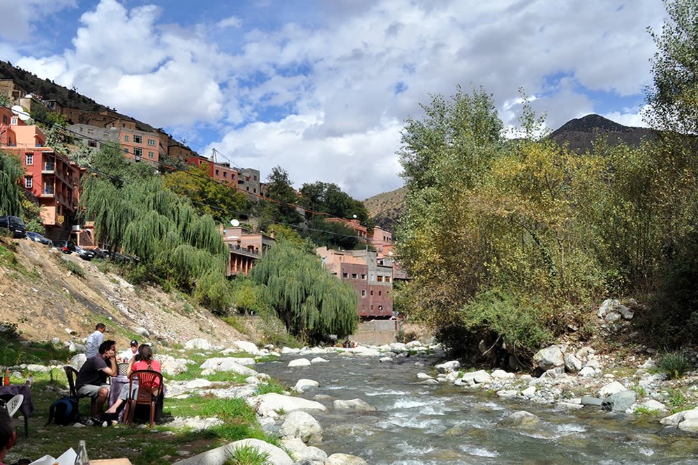 berber village valleys Tourist in Ourika